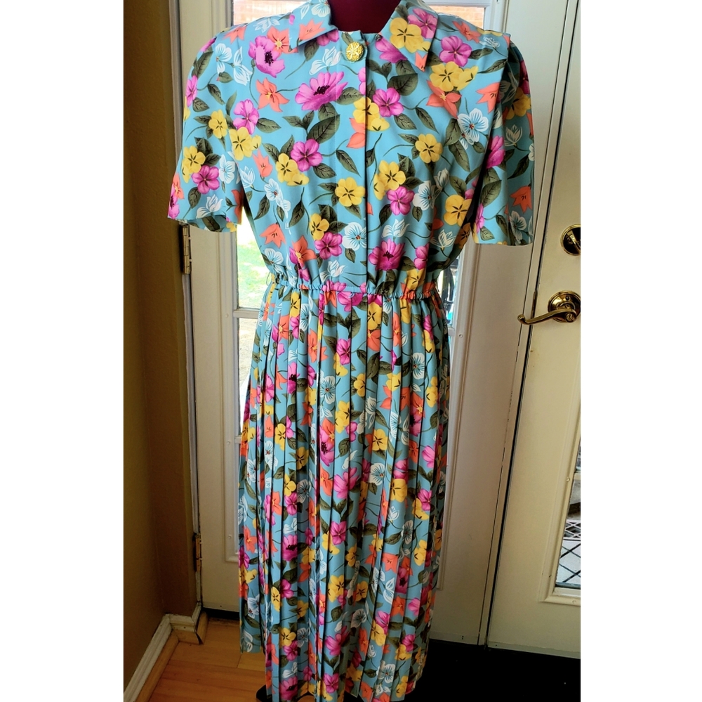 Authentic Vintage Lady Carol Shiffon Dress:Sz12